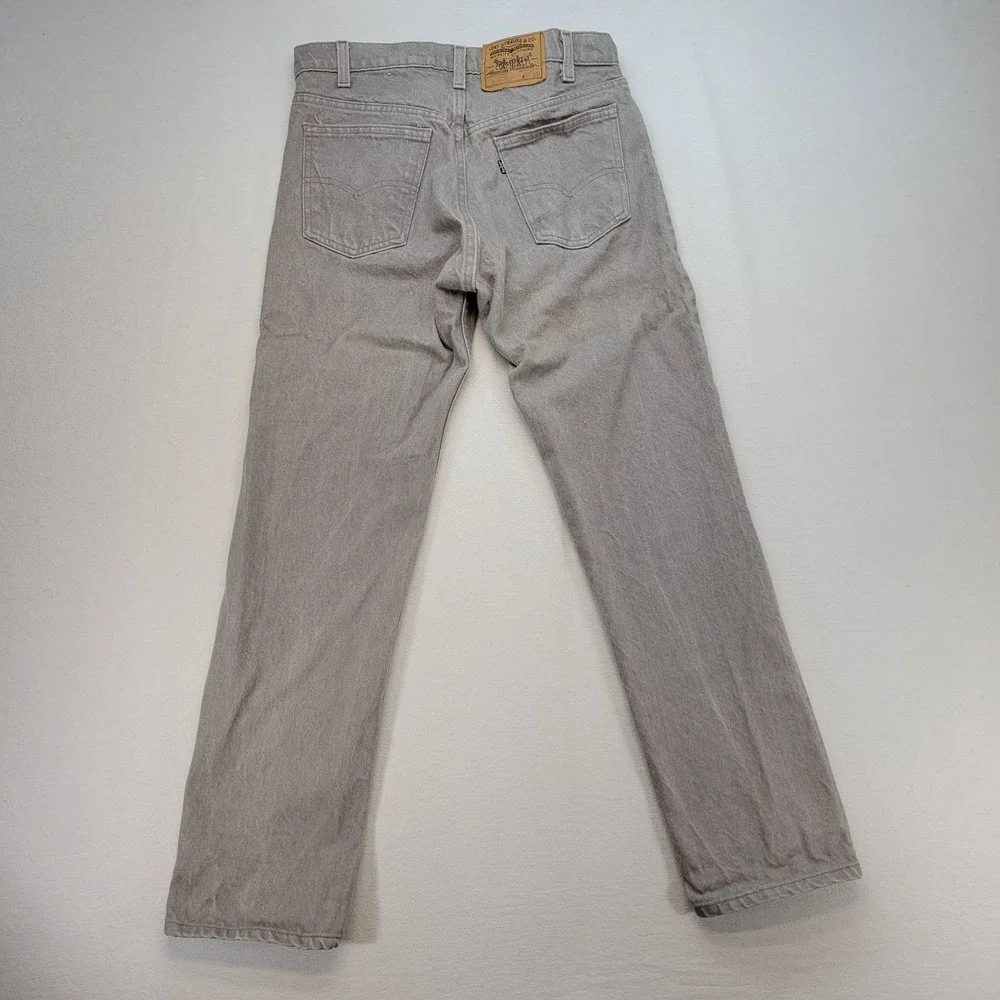 VTG 80s‎ Levis Jeans 40505 Mens 33x30 Gray Straight Light Wash Mid Rise Denim